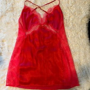 Victoria’s Secret Red Lace Slip